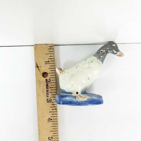 Vintage Ceramic Hand Painted Duck Goose Figurine 3" Tall Collectible MCM - Picture 9 of 9